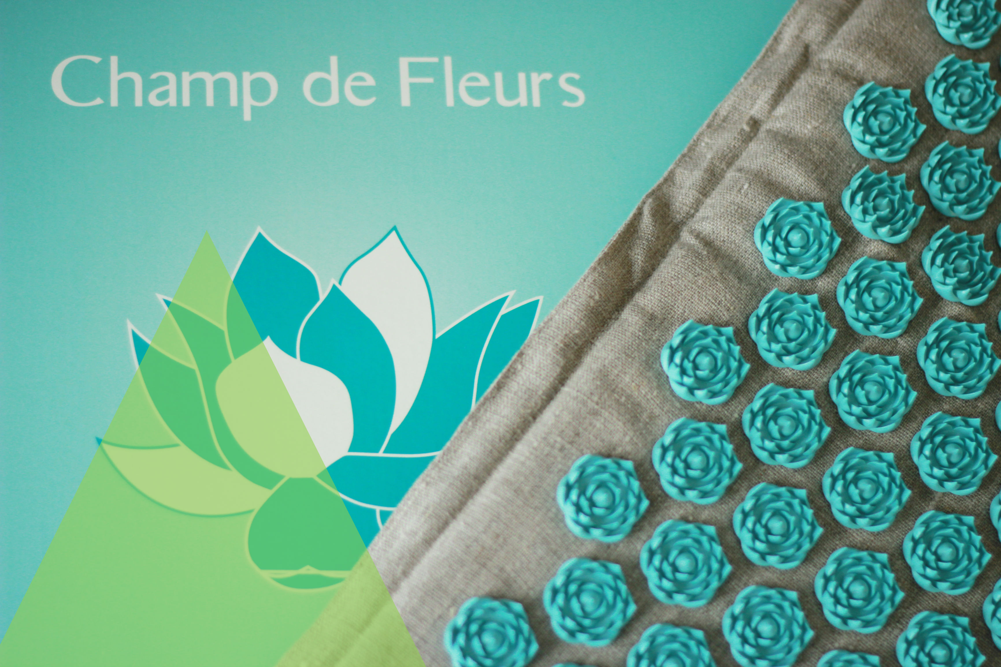 Tapis d'acupression Champ de fleurs